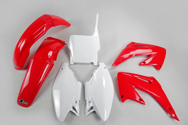 OVUM KIT PLÁSTICO OEM COR RED/BRANCO HONDA CR125R/250R HOKIT102@999