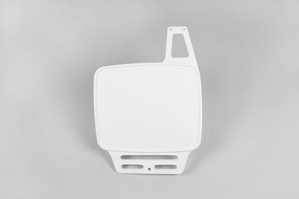 Placa de número frontal de UFO WHITE KTM ME08045#W