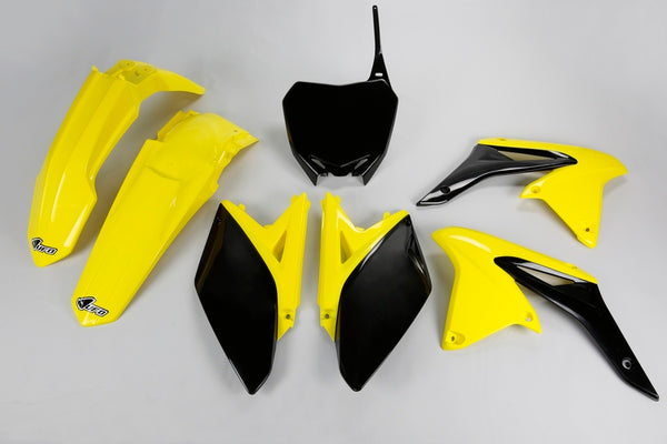 Kit de plástico OVNI da cor amarelo/preto Suzuki RM-Z250 sukit413@999