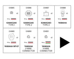 Cabo do adaptador indicador Oxford - Kawasaki tipo 2 OX886