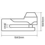 Oxford Titan Ø10mm Pin Disc Bloqueio - LK486 amarelo