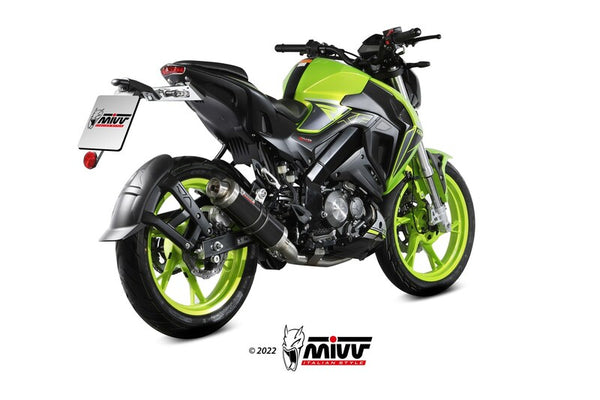 MIVV GP Full Exhaust System Black Stainless Steel - Keeway RKF 125 kW.001.lxb