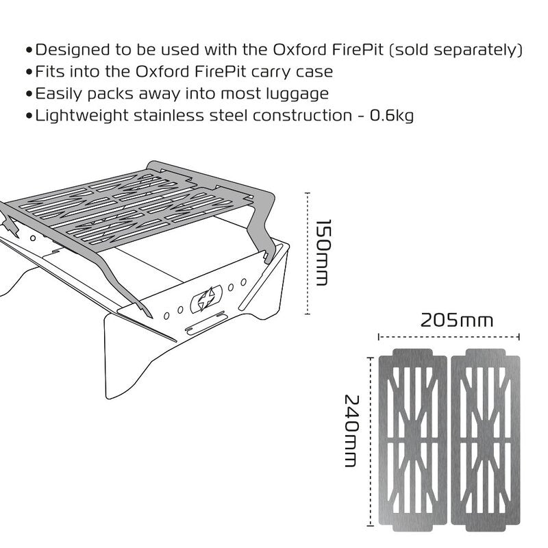 Oxford Grill para Firepit OX877