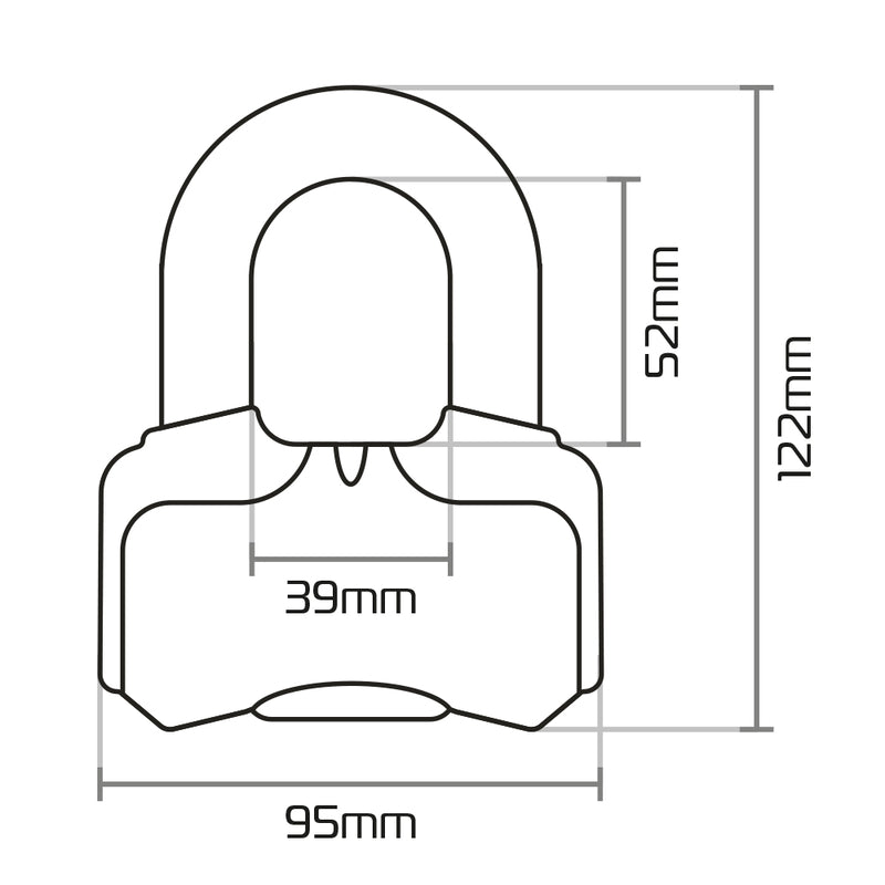 Oxford Nemesis Disco Lock - 16mm Lk471