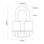 Oxford Boss Alarm Lock 16mm + Chain 12mm x 2,0m Lk482