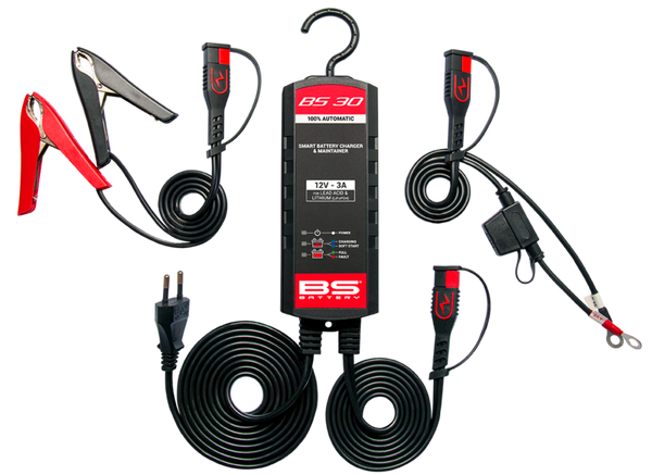 BS bateria BS30 carregador de bateria inteligente - 12V 3A
