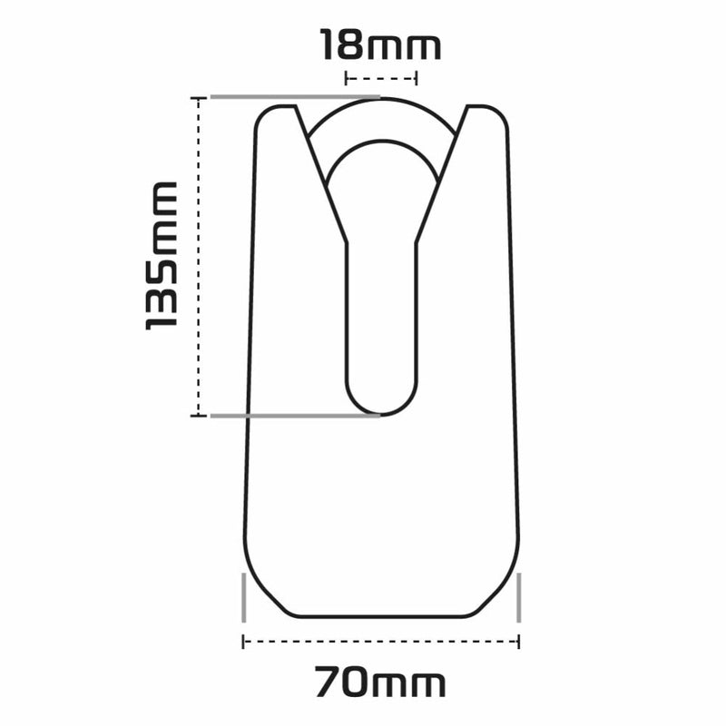 Oxford Monster Disc Lock - Black of32m