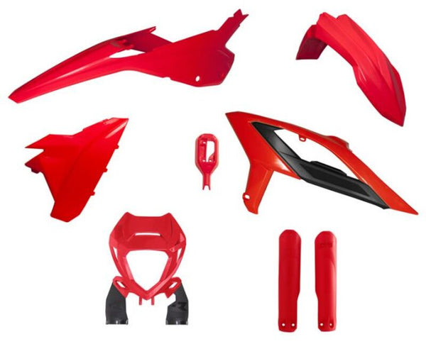 Kit de plástico racetech 6 peças-vermelho para beta r-kitbet-rs0-623