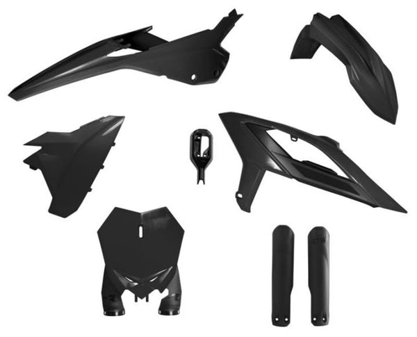 Kit de plástico RACETECH 6 partes-preto (R-Kitbet-NR0-624)