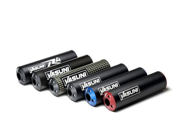 Yasuni System completo de escape carbono / alu preto tub1001-4c