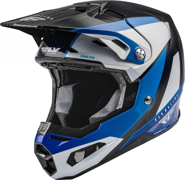 Fórmula de corrida de mosca carbono Prime Helmet Blue/White/Blue Carbon LG 73-4430L