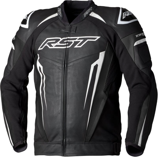 RST MC-Leather Jacket Tractech evo 5 preto /branco