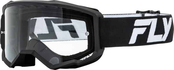 Escape Racing Focus Cross Glasses White/Black - Lente Clear