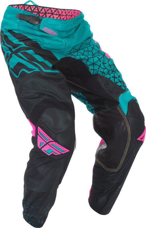 Escape Racing Kinetic Trifecta Mesh Calças - Teal/Rosa/Preto 370-33528s