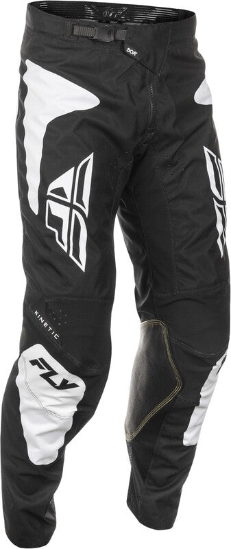 Fly Racing Kinetic Sym calças - preto/branco 378-43138