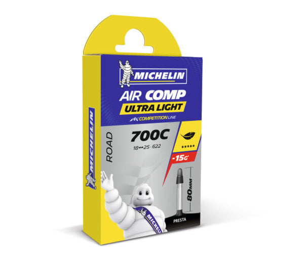 Michelin Bicycle Tubo A1 Air Comp 18/25x700c 80mm