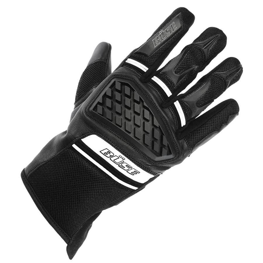 Büse MC-Gloves Braga Black /White