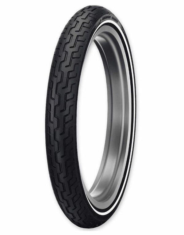Dunlop pneu D402F MWW (Harley-D) Média-White-Sgewall MH90-21 M/C 54H TL