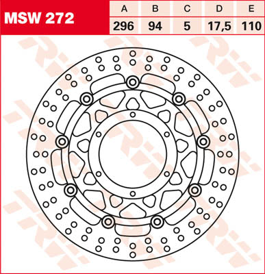 Disco de freio TRW FL MSW272 MSW272