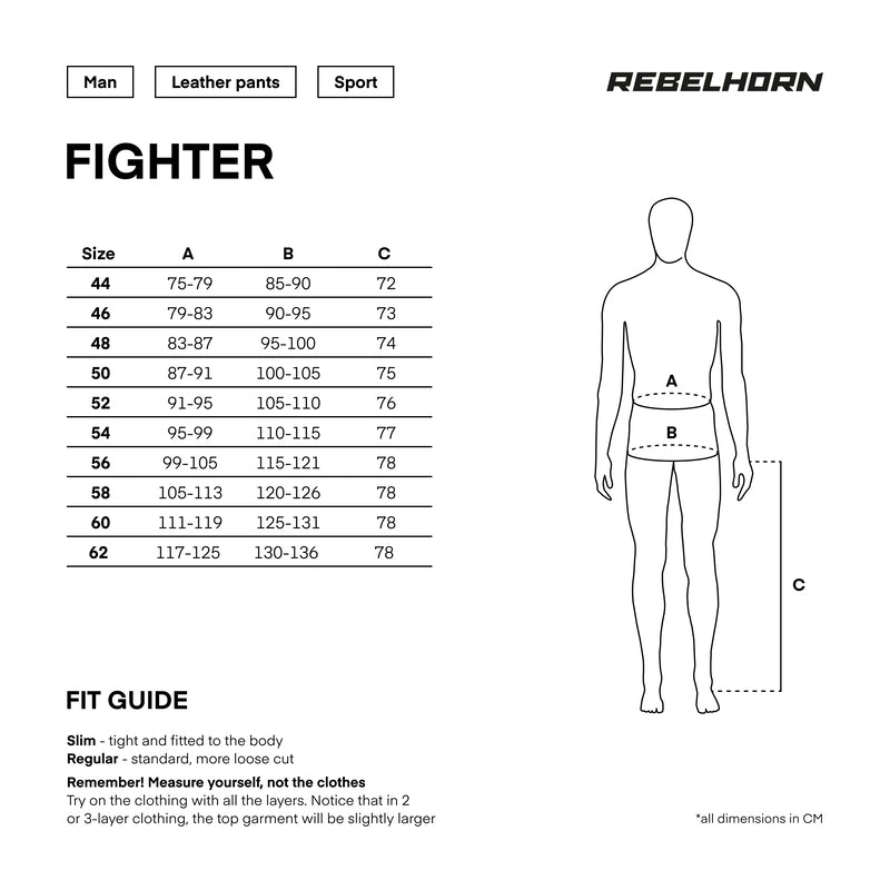 Rebelhorn Mc Leather Pants Fighter Black