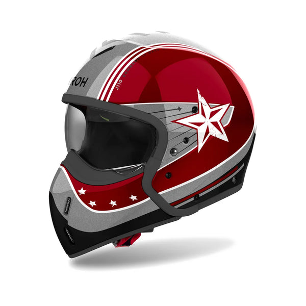 Airoh Open MC Helmet J110 Comando vermelho