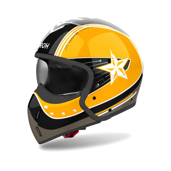 AirOh Open MC Helmet J110 Comando Amarelo