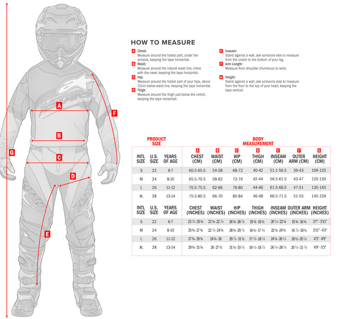 Alpinestars Children Racer Factory Calças cinza/ preto/ cobre