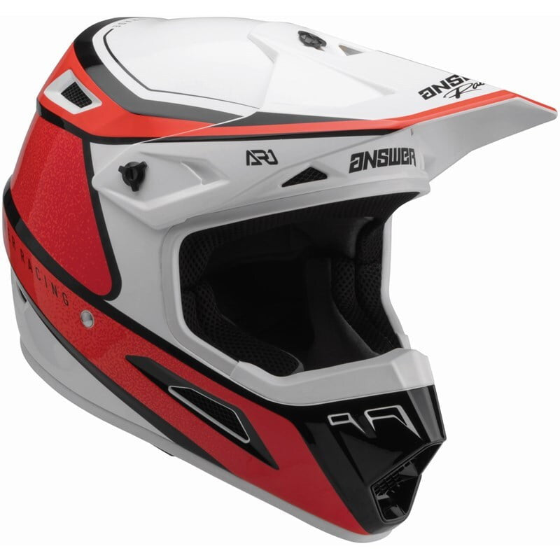 Resposta Cross MC Capacete AR1 Vivd vermelho /branco