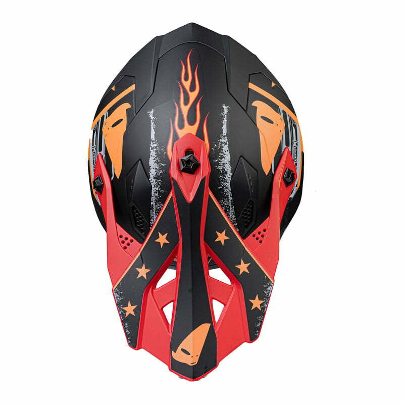 OVNI Cross MC Capacete MC Intrepid Black /Red /Orange