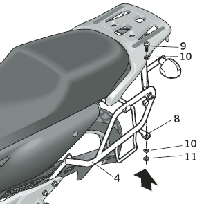 Shad 3p System Suporte (lateral) - Honda XL 700 V Transalp (H0TR78SF)
