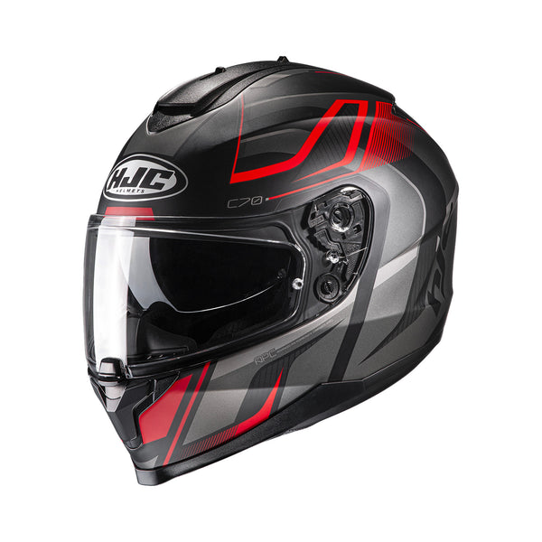 HJC Integral MC Capacete C70 Lantic preto /vermelho