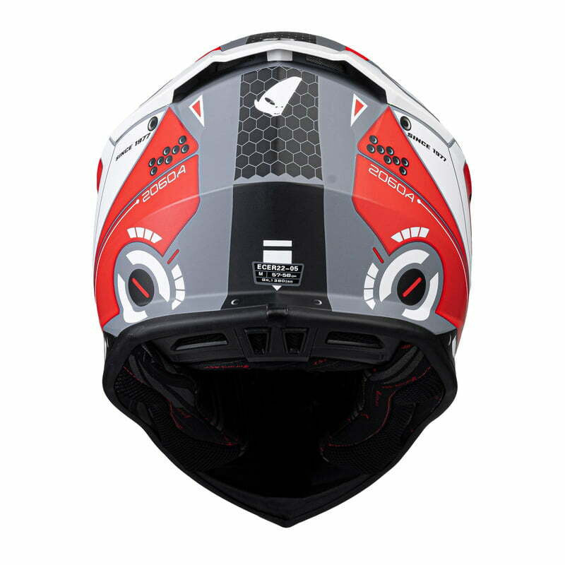 OVNI Cross MC Capacete MC Intrepid Red /White