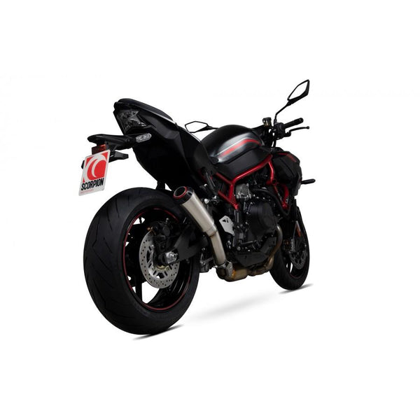 Kawasaki Z H2 2020-2025 Red Slip-On Slip-On escovado manga de aço inoxidável