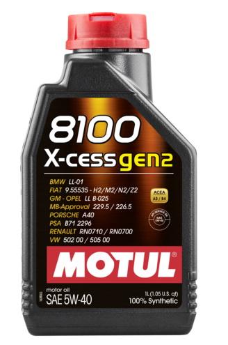 Motul 8100 X-In-Gen2 5W-40 1L (12pcs/papelão)