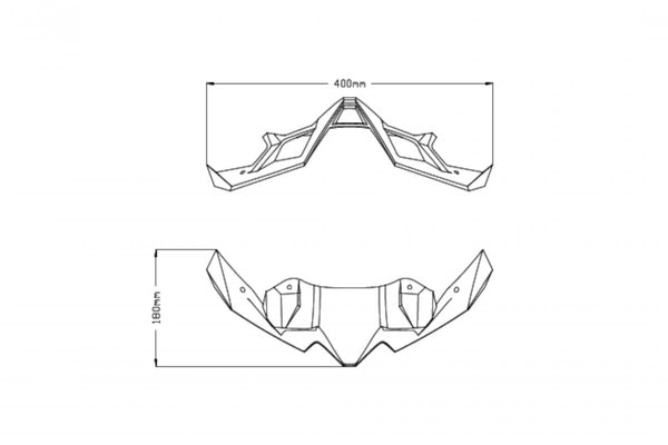Spoiler frontal Naked Kawasaki Z900 20-21 C/fosco