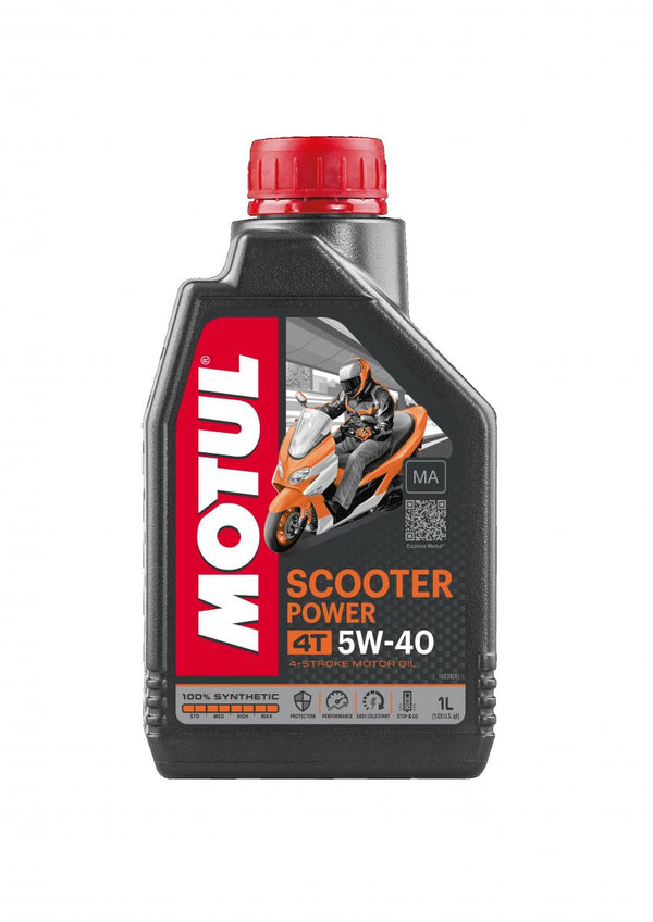 Motul Scooter Power 4T 5W-40 Ma 1L (12pcs/papelão)
