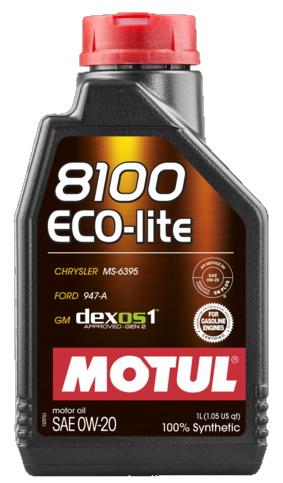Motul 8100 Eco-Lite 0W20 1L (12pcs/papelão)