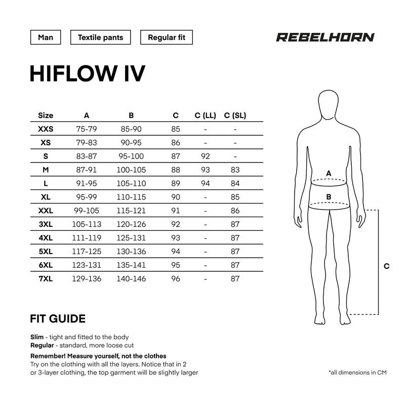 Rebelhorn Textile MC pants Hiflow IV Black