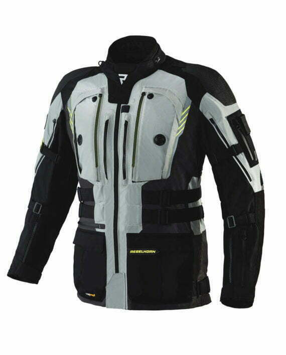 Rebelhorn MC Jacket Patrol Grey /Black /Flu