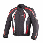 GMS têxtil mc jaqueta blouson ritmo preto /branco /vermelho