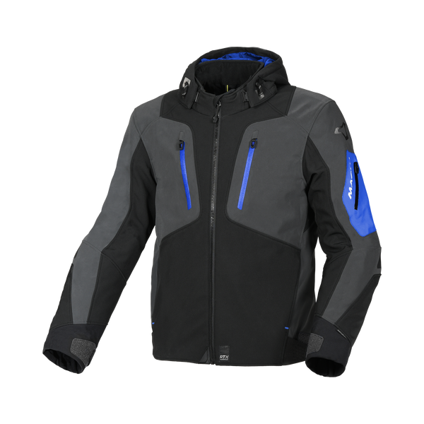 Macna Softshell MC jacket angle black /gray /blue
