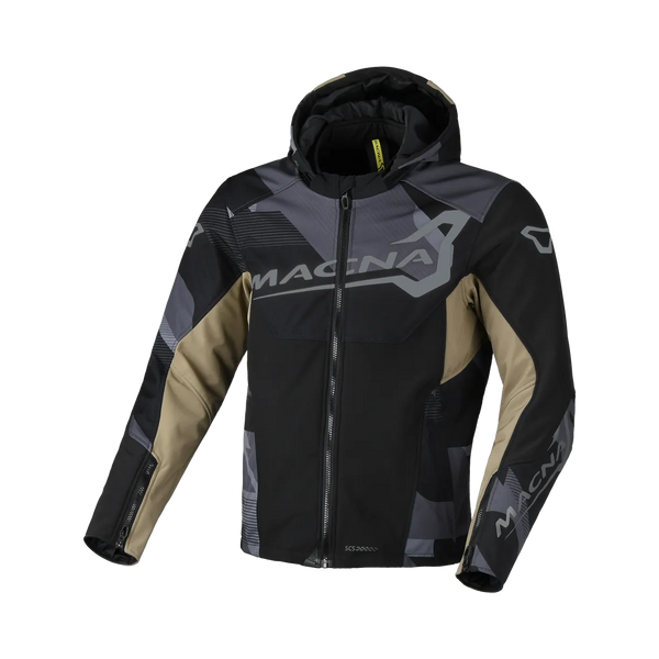 Macna Softshell MC Jaqueta Atracor Black /Taupe