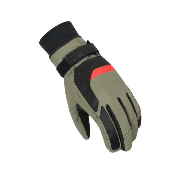 Motorcycle Gloves Macna, Horizone RTX Green/Black/Red