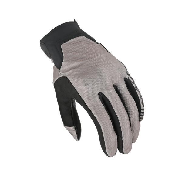 Motorcycle GLOVES MACNA, OBTAIN LEATHER BLACK/BEIGE