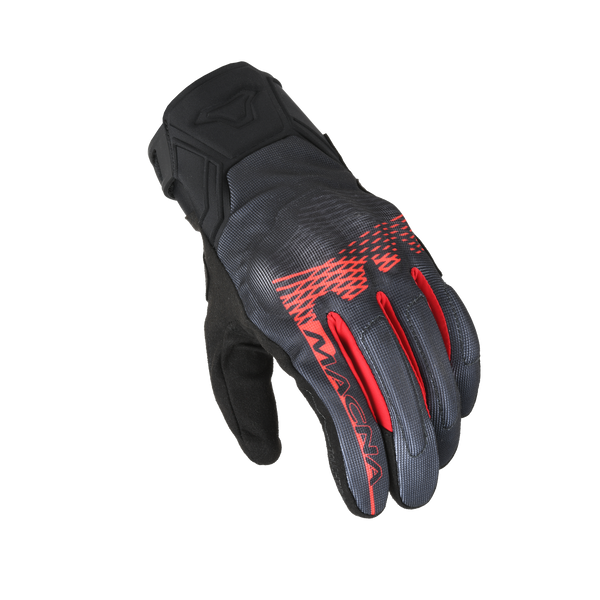Luvas de motocicleta Macna, Recon 2.0 preto/vermelho