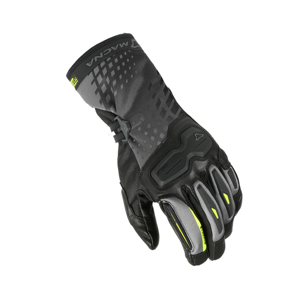 Luvas de motocicleta Macna, Terra RTX preto/amarelo Fluo