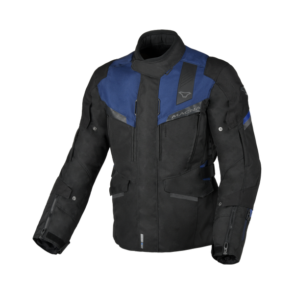 Macna textile MC jacket zastro black /blue