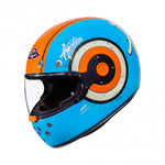 SMK Integral MC Helmet Retro Adventure Blue