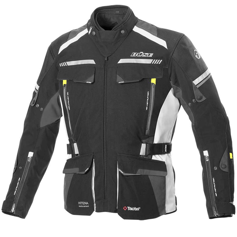 Büse Textile MC jacket Highland II Black /Gray