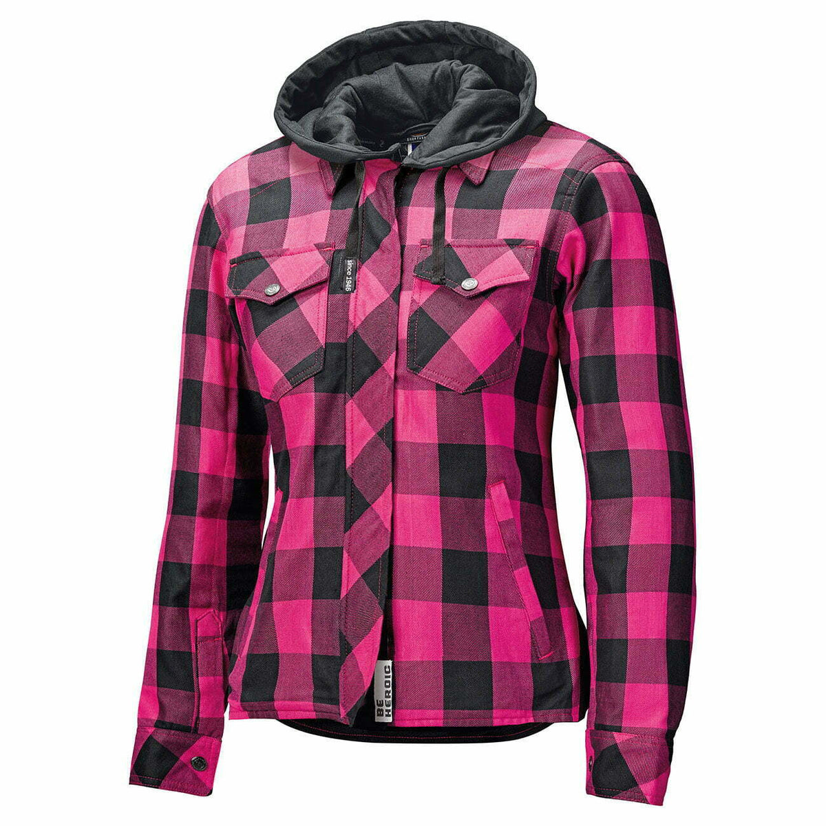 Lady Kevlar Mc Shirt Lumberjack II preto /rosa